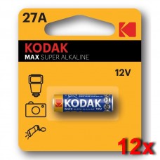 Kodak Max K27A 12V alkáli elem 12 db/doboz